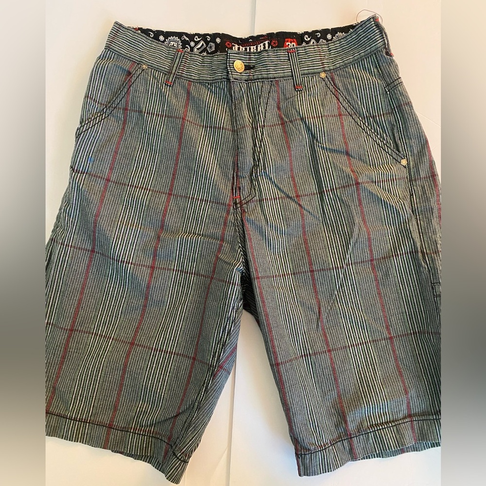 Men’s Tribal plaid shorts